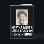 TARJETA DE CUMPLEAÑOS FUNNY BEST FRIEND RETRO PARA<br><div class="desc">MARTHA SE VOLVIÓ UN POCO LOCO EN SU TARJETA DE CUMPLEAÑOS</div>