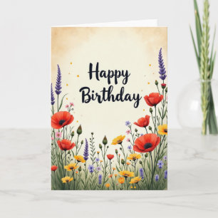 Tarjeta de cumpleaños Garden Blossom