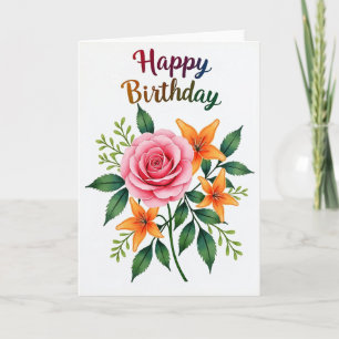 Tarjeta de cumpleaños Garden Petal