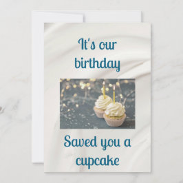 Tarjeta de cumpleaños gemela