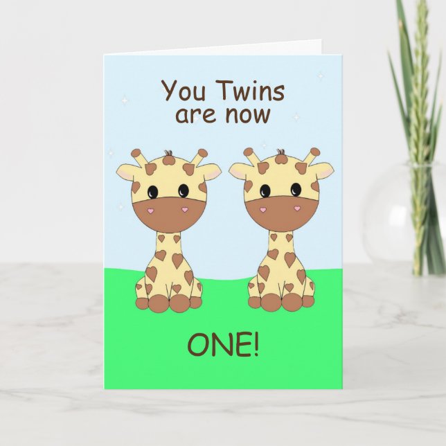 Tarjeta de cumpleaños gemela 1 (Anverso)