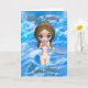 tarjeta de cumpleaños gemela - natación chica (Small Plant)