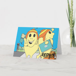 Tarjeta de cumpleaños Gemini
