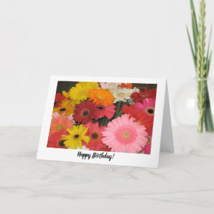 Tarjeta de cumpleaños Gerbera