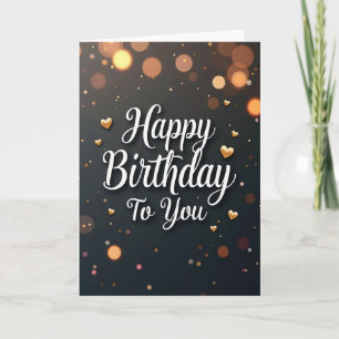 Tarjeta de cumpleaños Glow