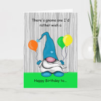 Tarjeta de cumpleaños Gnome