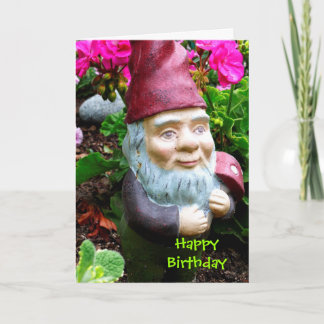 Tarjeta de cumpleaños Gnome