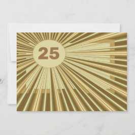 Tarjeta de cumpleaños Gold Blast