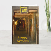 Tarjeta de cumpleaños Gold Mine