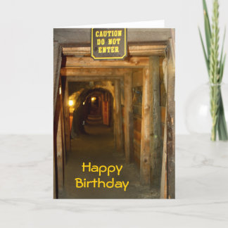 Tarjeta de cumpleaños Gold Mine