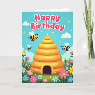 Tarjeta de cumpleaños Golden Home