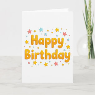 Tarjeta de cumpleaños Golden Plump