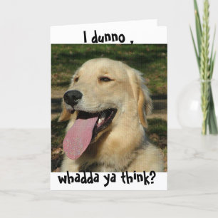 Tarjeta de cumpleaños~ Golden Retriever