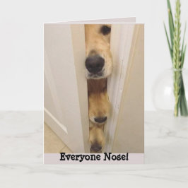 Tarjeta de cumpleaños Golden Retriever Nose