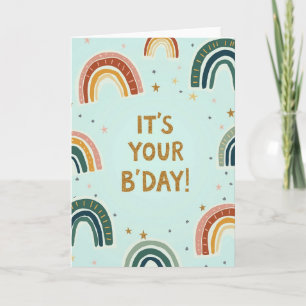 Tarjeta de cumpleaños Golden Shimmer