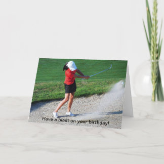 Tarjeta de cumpleaños Golf