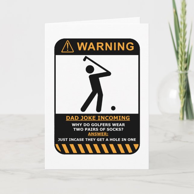 Tarjeta de cumpleaños Golfer (Anverso)