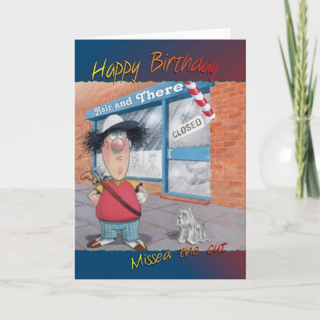 Tarjeta de cumpleaños Golfing (Anverso)