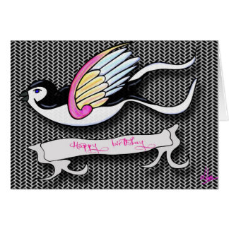 Tarjeta de cumpleaños Golondrina