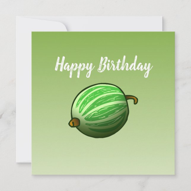 Tarjeta de cumpleaños Gooseberry (Anverso)