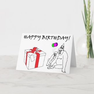 Tarjeta de cumpleaños Gorilla