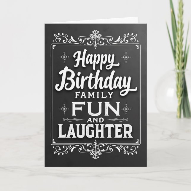 Tarjeta de cumpleaños grabada (Anverso)