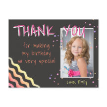 Tarjeta de cumpleaños gracias Foto Olas y Estrella