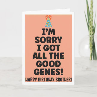 Tarjeta De Cumpleaños Graciosa Para Hermano