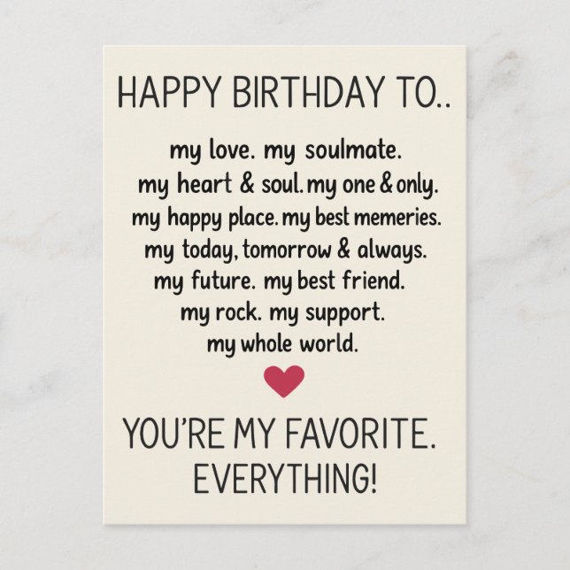 Tarjeta De Cumpleaños Graciosa Para Hombres Novio  (Anverso)