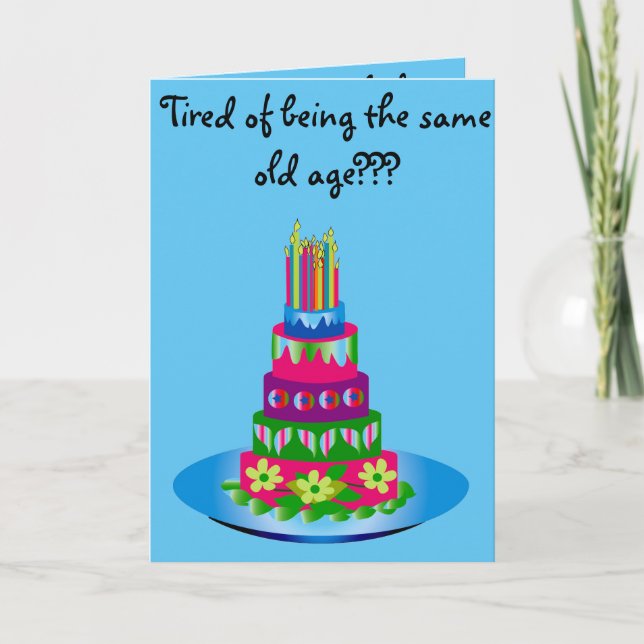 Tarjeta de cumpleaños graciosamente (Anverso)