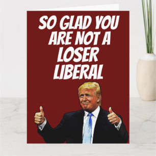 TARJETA DE CUMPLEAÑOS GRACIOSO TRUMP GRANDE