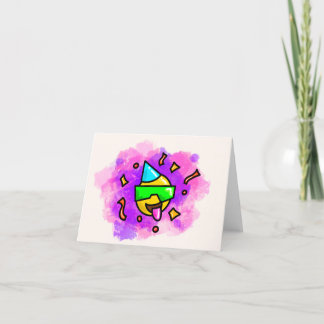 Tarjeta de cumpleaños Graffiti Emoji