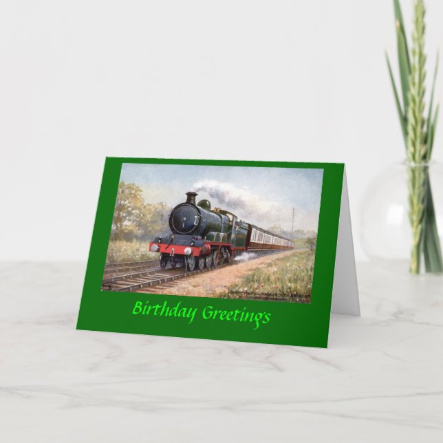 Tarjeta de cumpleaños - gran ferrocarril central (Anverso)
