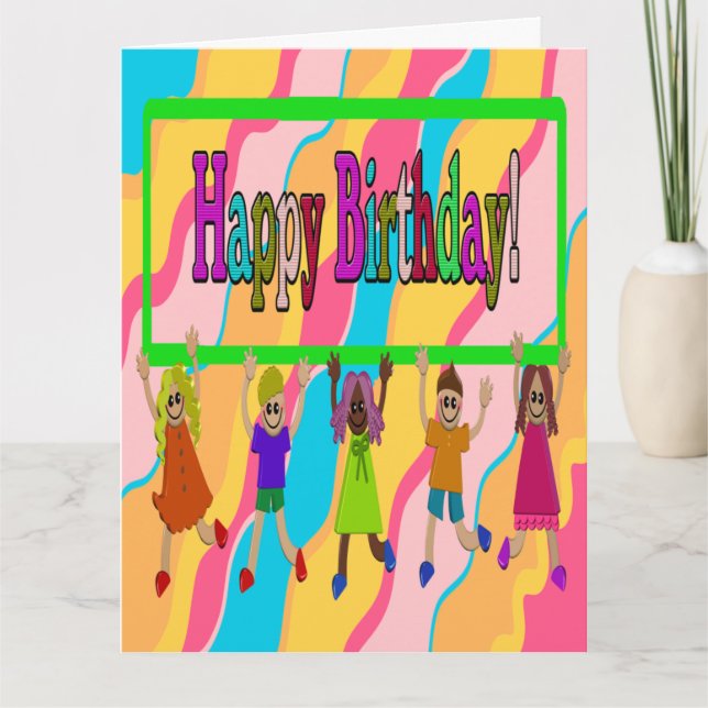 Tarjeta de cumpleaños grande (Anverso)