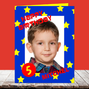 Tarjeta de cumpleaños grande con Personalizado fot