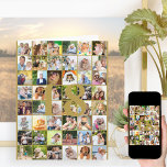 Tarjeta de cumpleaños grande de 18 años o de cualq<br><div class="desc">Plantilla de fotografía tarjeta de gran cumpleaños que puedes personalizar para cualquier edad y añadir hasta 40 fotos diferentes. El ejemplo es para un cumpleaños número 18 que puede editar y también puede personalizar el mensaje dentro y grabar el año en la parte posterior. La plantilla de fotos está lista...</div>