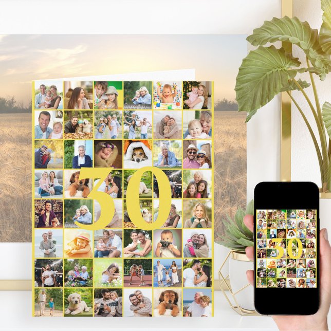 Tarjeta de cumpleaños grande de 30 años o cualquie (Subido por el creador)