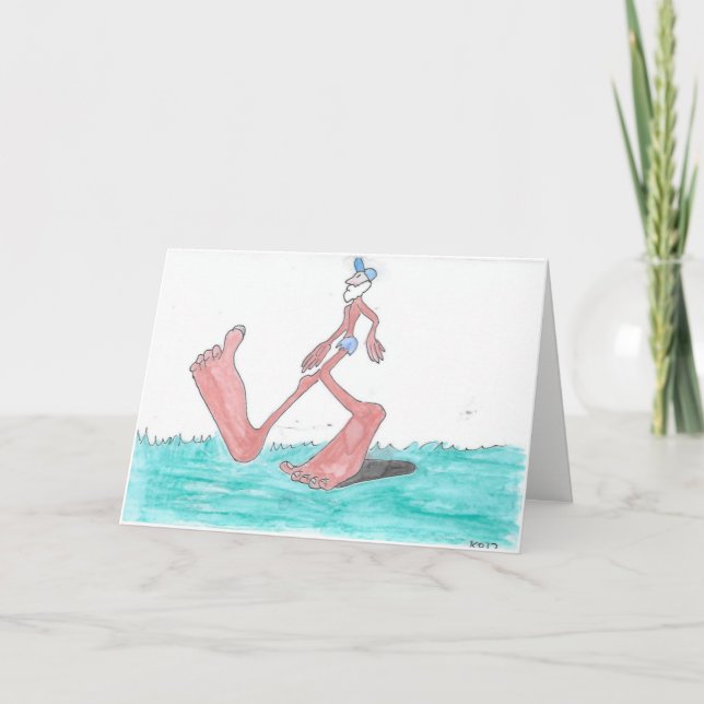 Tarjeta de cumpleaños "grande" de Bigfoot (Anverso)