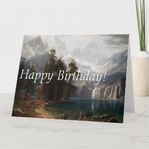 Tarjeta de cumpleaños grande del lago Deer de las 