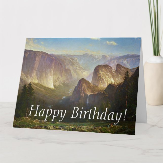 Tarjeta de cumpleaños grande del Parque Nacional Y (Anverso)