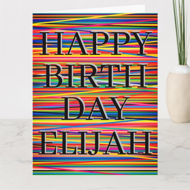 Tarjeta de cumpleaños grande para personalizares - (Anverso)