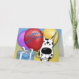 Tarjeta de cumpleaños Great Dane