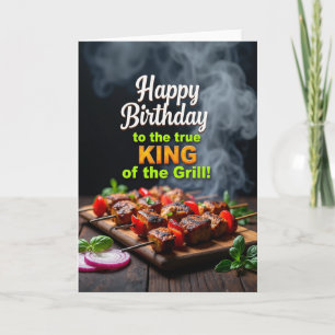 Tarjeta de cumpleaños Grill King