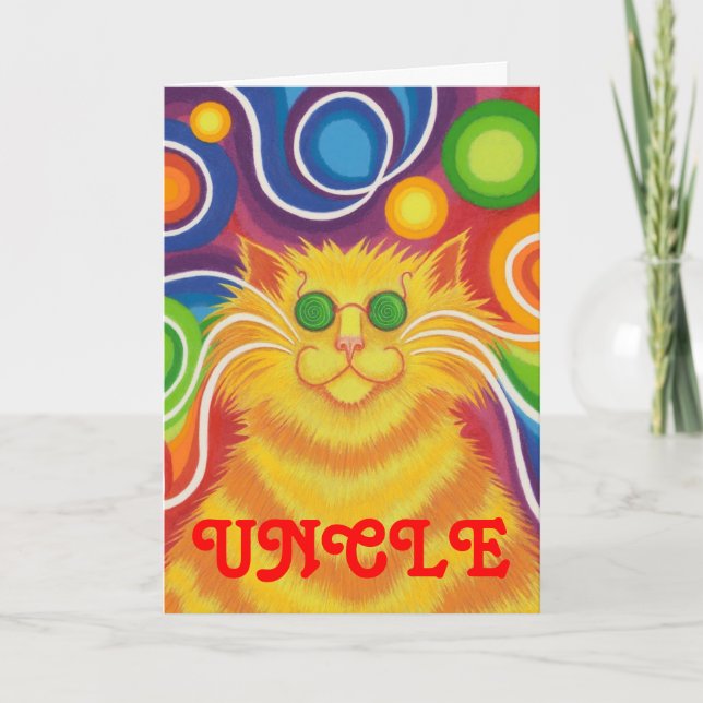 Tarjeta de "cumpleaños groovy" de "tío" delic-gati (Anverso)
