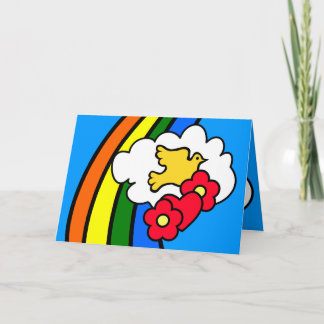 Tarjeta de cumpleaños Groovy Retro 70