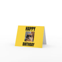 Tarjeta de cumpleaños Guay Cat para los amantes de