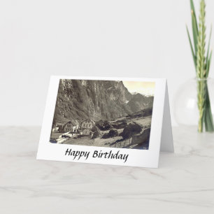 Tarjeta de cumpleaños - Gudvangen, Noruega