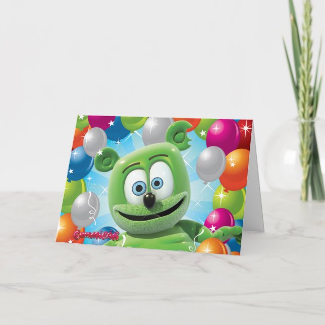 Tarjeta de cumpleaños Gummibär (El oso gummy) (Anverso)
