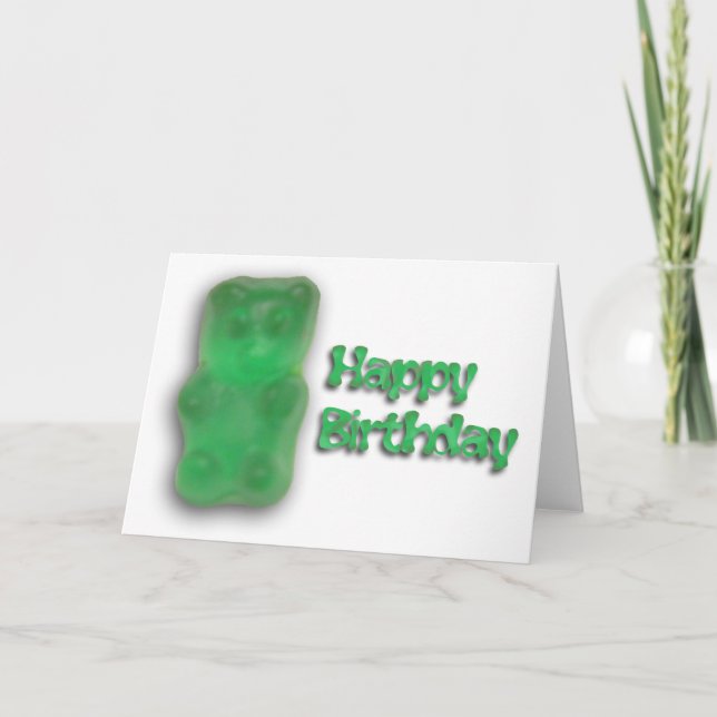 Tarjeta de cumpleaños Gummy (Anverso)