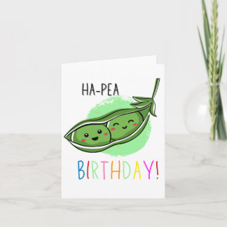 Tarjeta de cumpleaños Ha-Pea Puns